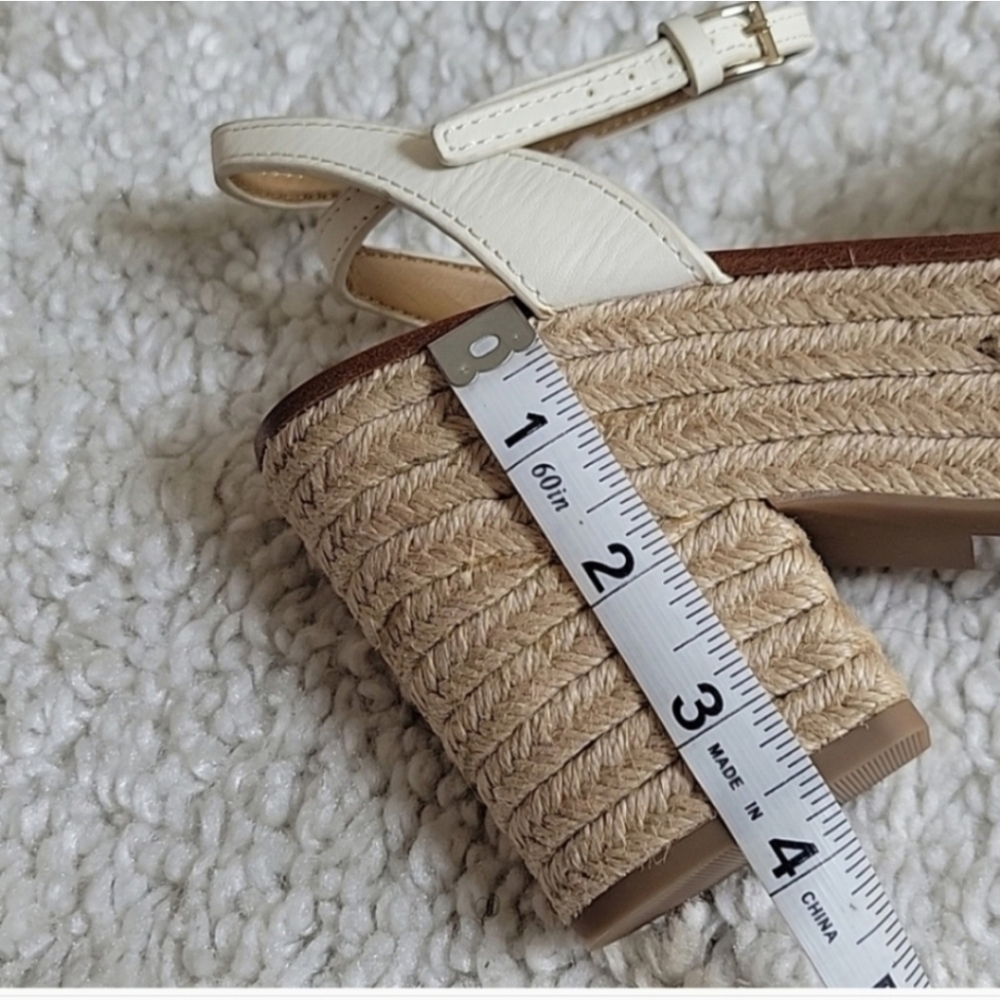 TORY BURCH Roselle Platform Espadrille Heels Size 9.5 - Picture 8 of 13